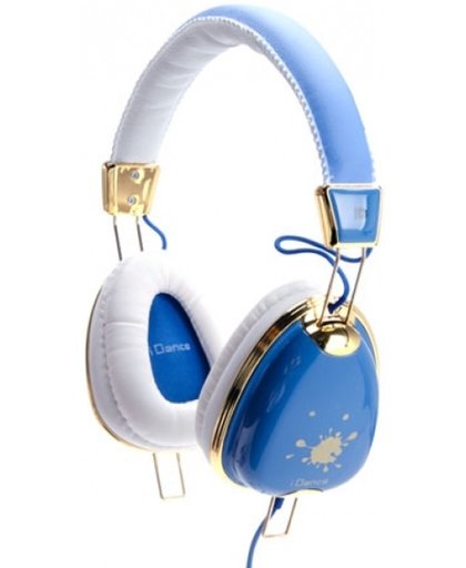 iDance FUNKY 400 Hoofdband Stereofonisch Bedraad Blauw, Wit mobiele hoofdtelefoon