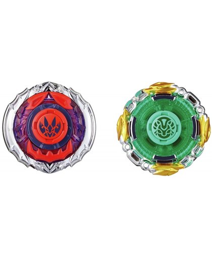 Infinity Nado tollen set Owl vs. Orichi 5,5 cm groen/rood