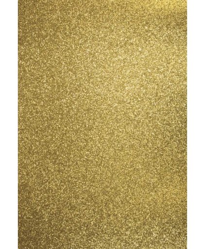 Glitterend goud hobby karton A4