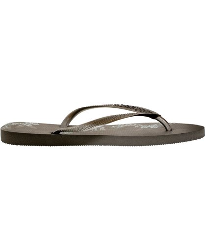 Havaianas Slim Organic Flip Flops Gray Size 6-7