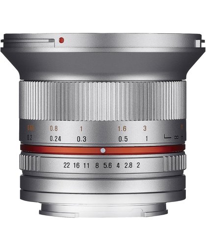 Samyang - 12mm F2.0 Ncs Cs - Prime lens - Geschikt voor Canon Systeemcamera - Zilver