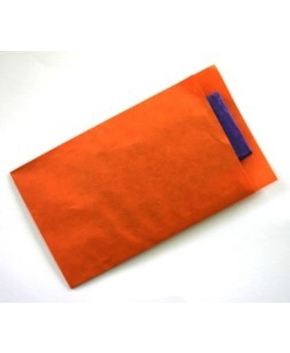 Cadeauzakjes Oranje Kraftpapier - 7x13cm - 70gr - 250 stuks | Fourniturenzakjes / Kadozakjes / Geschenkzakjes