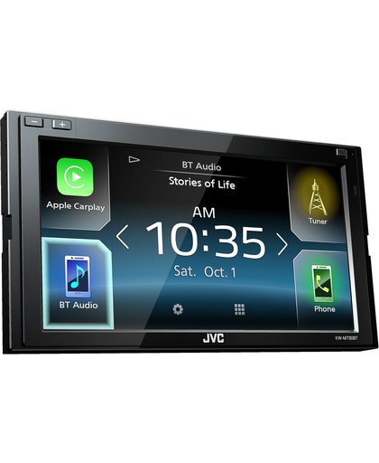 JVC KW-M730BT 2 DIN A/V autoradio met Android Auto en Apple CarPlay