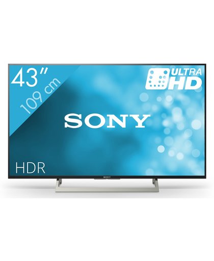 Sony KD-43XF8096 LED TV 109,2 cm (43") 4K Ultra HD Smart TV Wi-Fi Zwart