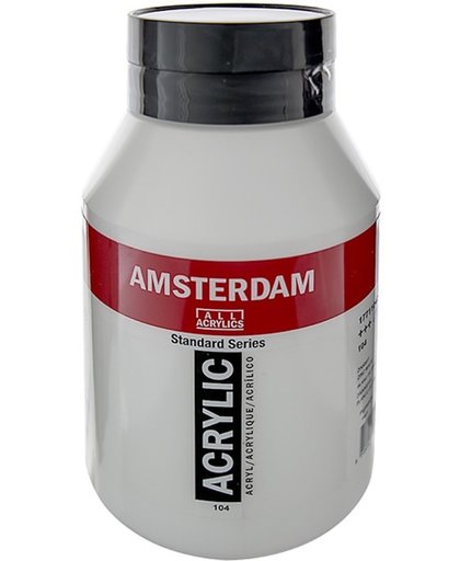 Talens Amsterdam Acrylverf Pot 1000 Ml. Zinkwit 104