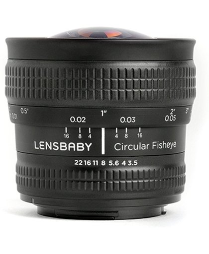 Lensbaby Circulair Fisheye 5.8mm f/3.5 Lens - geschikt voor Canon spiegelreflexcamera's