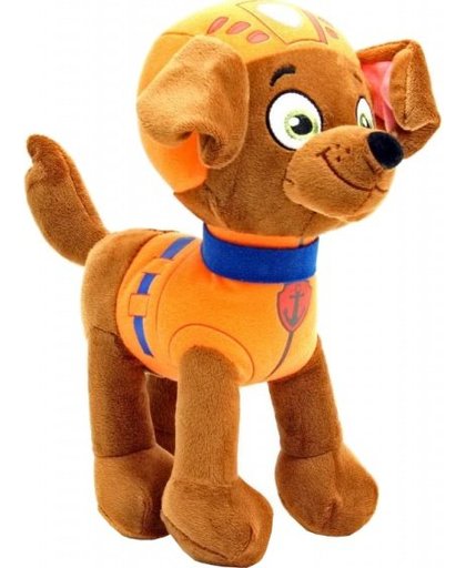 Nickelodeon knuffel Paw Patrol Zuma 19 cm bruin/oranje