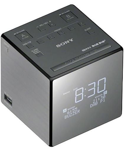 Sony XDRC1DBP Klok Zwart, Zilver radio