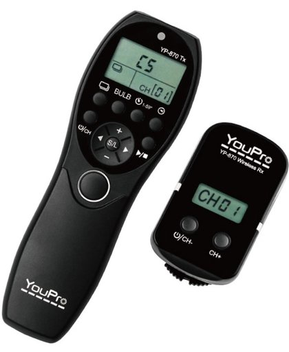 Sony A5000 / A5100 Draadloze Luxe Timer Afstandsbediening / YouPro Camera Remote type YP-870II S2