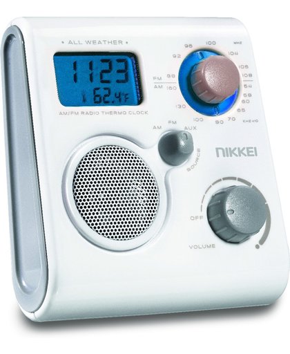 Nikkei NWP10WE waterbestendige FM/AM doucheradio - wit