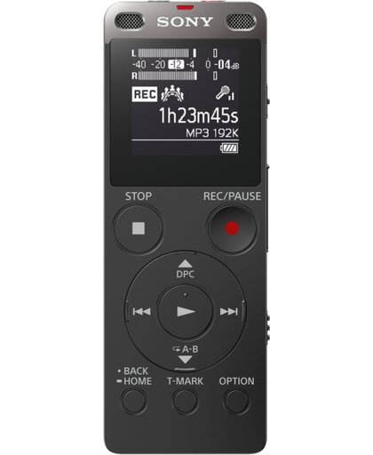 Sony ICD-UX560 dictaphone Intern geheugen & flash-kaart Zwart