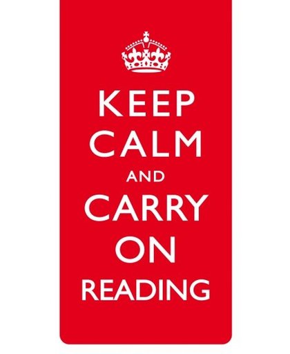 Dresz magnetische boekenlegger Slogans Keep Calm 9 cm rood