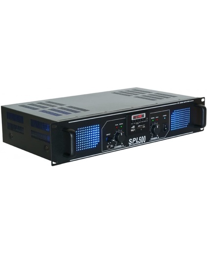 SkyTec SPL500MP3 2-kanaals DJ versterker met USB MP3 speler en FM tuner - 2x 250W