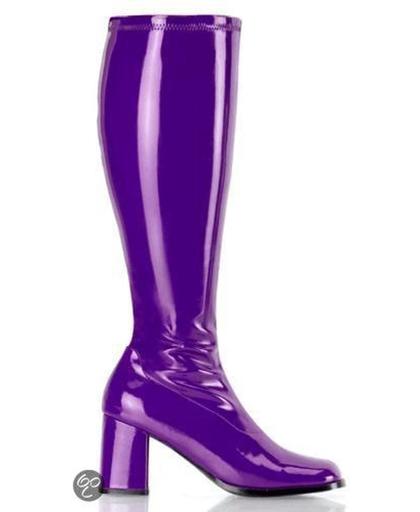 Glimmende paarse laarzen dames 41