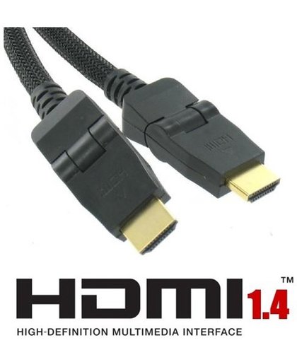 3 Meter - HDMI 1.4 (highspeed) Kabel Gold Plated