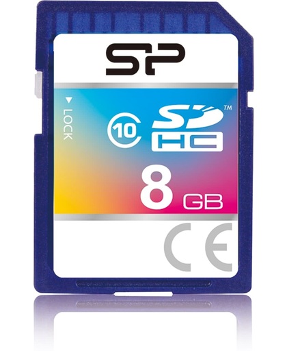 Silicon Power 8GB SDHC 8GB SDHC Klasse 10 flashgeheugen