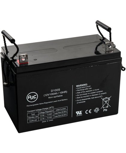 AJC® Battery geschikt voor Kung Long 12v 100a LG12390W SCADA 12V 100Ah Verzegelde loodzuur accu