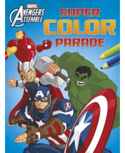 Marvel kleurboek Avengers assemble super color parade 30 cm