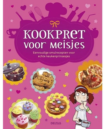 Deltas kookboek Kookpret voor meisjes 24 cm