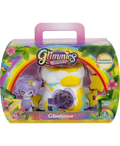 Glimmies Glimhouse Huis Rots - met 1 Glimmies Rainbow Friends Exclusive