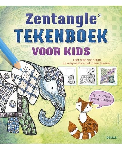 Deltas hobbyboek Zentangle tekenboek voor kids 26 cm