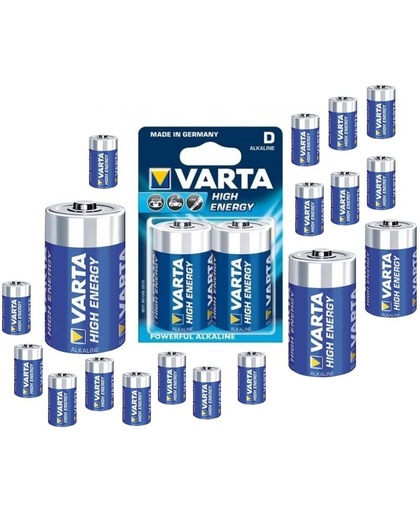 20x Blister Varta Alkaline Batterij D / Mono / LR20 4920