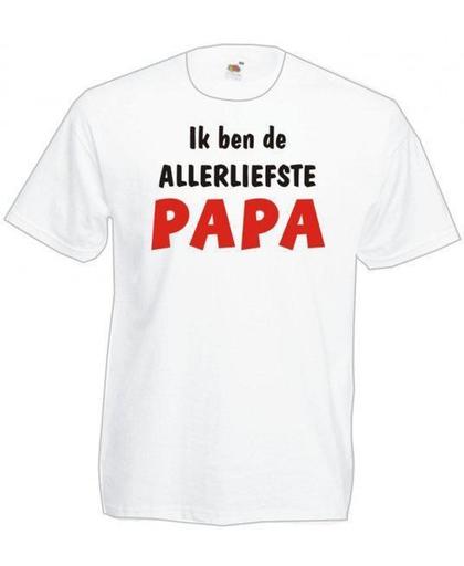 Mijncadeautje Heren T-shirt wit maat XXL De allerliefste Papa