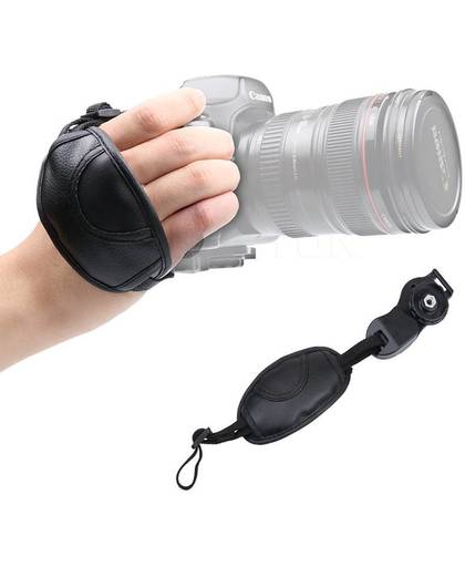 Camera hand strap - grip - camera stabilisator - digitale camera - universele hand strap voor oa DSLR / Nikon / Canon / Sony - DisQounts