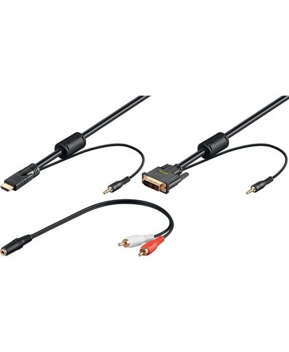 DVI naar HDMI converter kabel 2 meter inclusief Audio kabel
