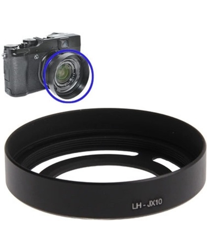 52mm zwart metal vented lens hood voor fuji x10 (lh-jx10)