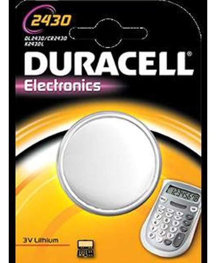 10x Duracell 2430 CR2430 DL2430 3v Lithium Batterij