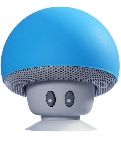 Waterdichte Bluetooth Mushroom Speaker met krachtige zuignap BLAUW