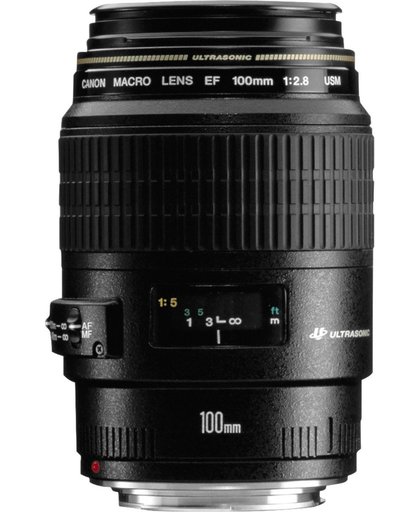 Canon EF 100mm f/2.8 Macro USM SLR Macrolens Zwart