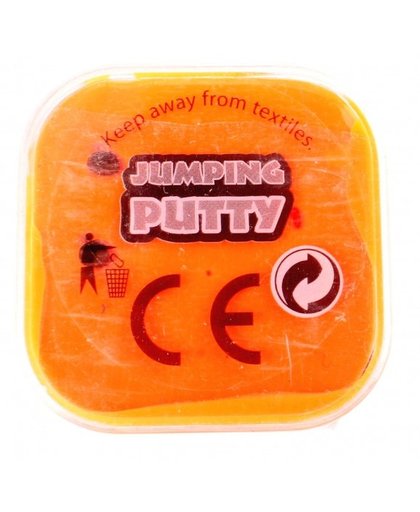 Johntoy jumping putty met oogjes oranje 4.5 cm