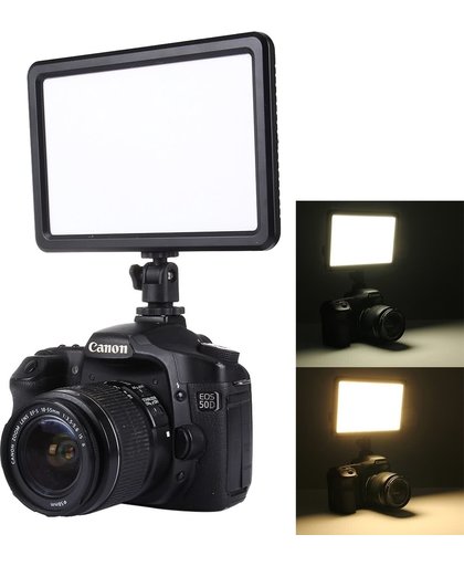 LED-006 104 LED 850LM Dimmable Video licht on-Camera Photography lichting Fill licht voor Canon, Nikon, DSLR Camera