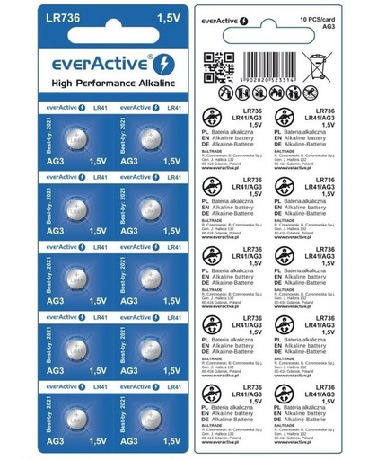 10x in blister everActive AG3 G3 LR736 BL163