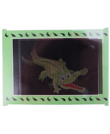 Toi Toys magische bewegende kaart krokodil groen