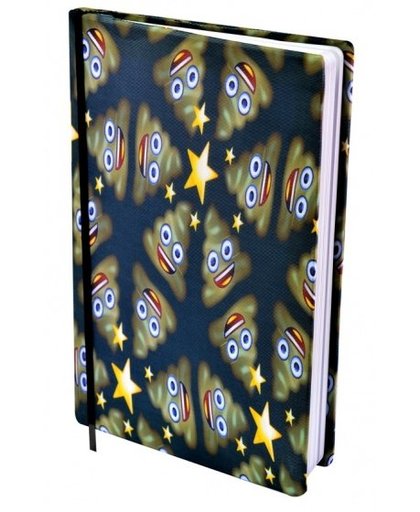 Dresz elastische boekenkaft A4 grijs/geel Emoji Boys