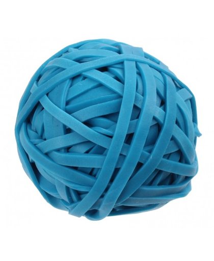 Dresz stuiterbal elastieken blauw 4,5 cm