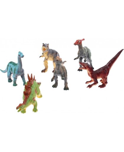 Johntoy speelset dinosaurussen 6 delig 12 cm