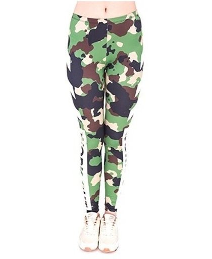 Dames party legging Camouflage print