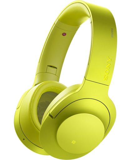 Sony h.ear MDR-100ABN - Draadloze Hi-Res audio over-ear koptelefoon met Noise Cancelling - Geel
