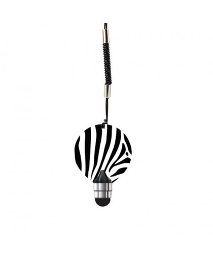 Dresz stylus touchscreen Zebra 4 cm zwart