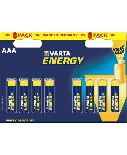 Varta BV-Energy 8 AAA Alkaline niet-oplaadbare batterij