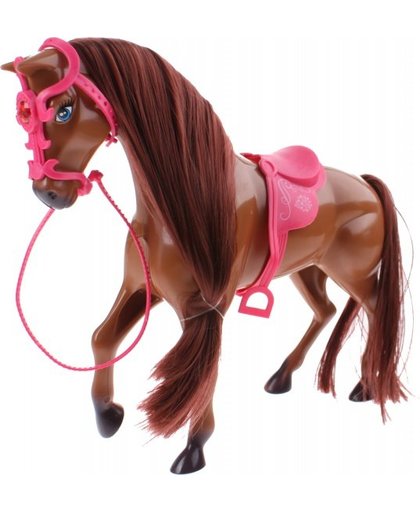 Toi Toys Sofie paard met borstel 25 cm bruin