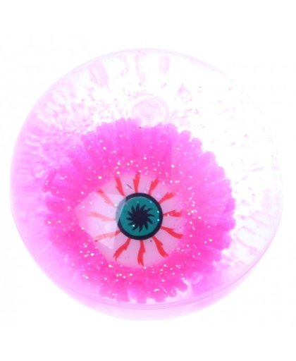 Toi Toys stuiterbal oog met lichteffect roze 7 cm