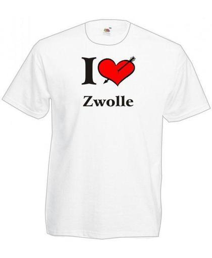 Mijncadeautje T-shirt WIT (maat M) - Zwolle