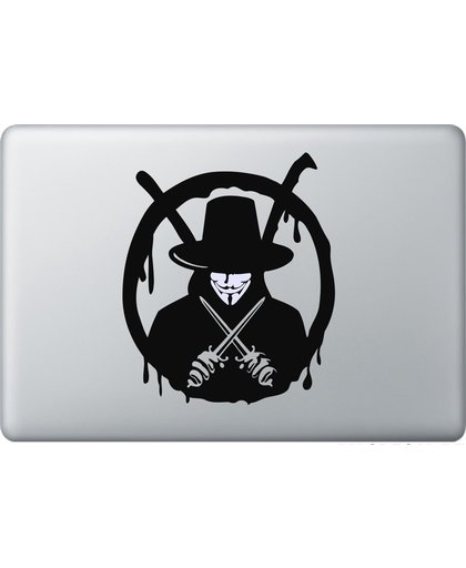 V for Vendetta MacBook 13" skin sticker