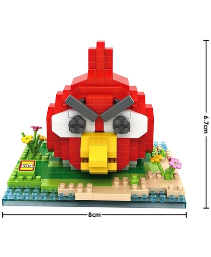 Angry bird, rood, LOZ, Diamond Blocks