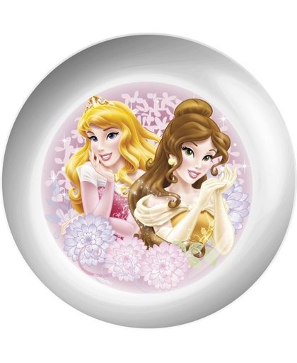 Disney bordje Princess melamine 22 cm wit